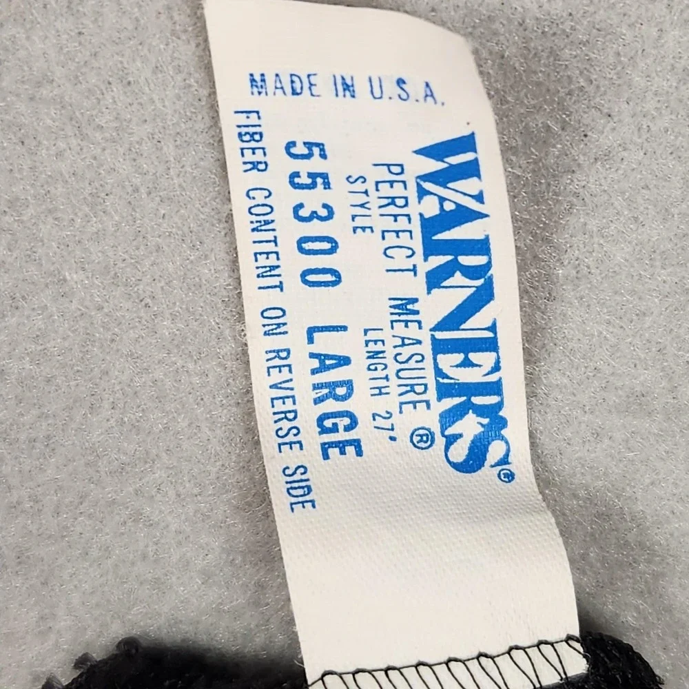 Vintage Warners Half Slip Skirt Womens Large Black Nylon Lace Trim Made‎ USA 90s